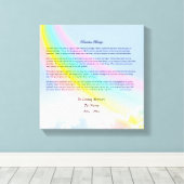 Rainbow Bridge Beileid Wrapped Canvas, MALE Pet Leinwanddruck (Insitu (Holzboden))