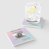 Rainbow Bridge Comfort Pet Memorial Keepsake Steinuntersetzer (Seitenansicht)