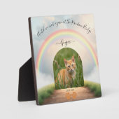 Rainbow Bridge-Custom Cat Memorial Fotoplatte (Vorderseite)