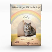 Rainbow Bridge-Custom Pet Fotoblock (Vorderseite)