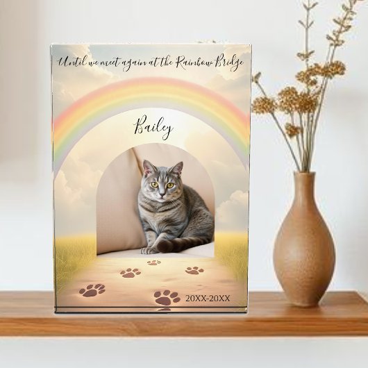 Rainbow Bridge-Custom Pet Fotoblock