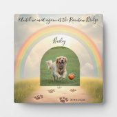 Rainbow Bridge-Custom Pet Fotoplatte (Vorderseite)