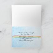 Rainbow Bridge Dog Loss Beileid Karte (Innenseite)