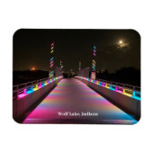 Rainbow Bridge Flexibles Foto Magnet (Horizontal)