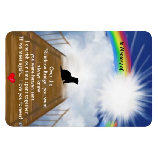 Rainbow Bridge for Ferrets Magnet (Horizontal)