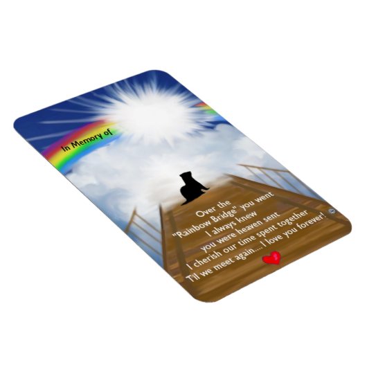 Rainbow Bridge for Ferrets Magnet (Rechte Seite)