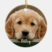 Rainbow Bridge-Foto für Hunde Keramik Ornament (Vorne)