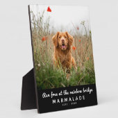 Rainbow Bridge Foto Pet Memorial Fotoplatte (Seite)