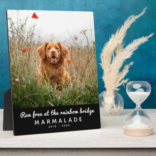 Rainbow Bridge Foto Pet Memorial Fotoplatte (Seite)