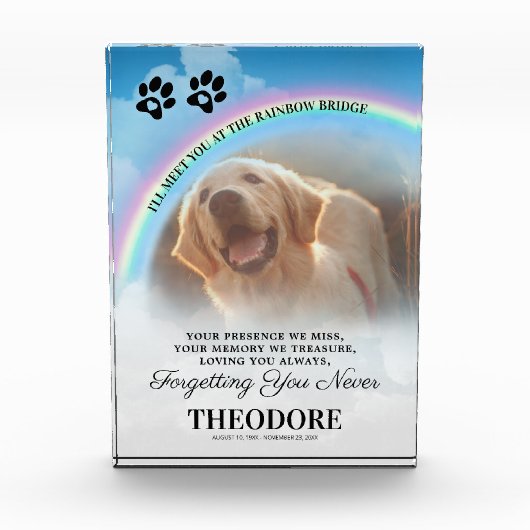Rainbow Bridge Fotoblock (Vorderseite)