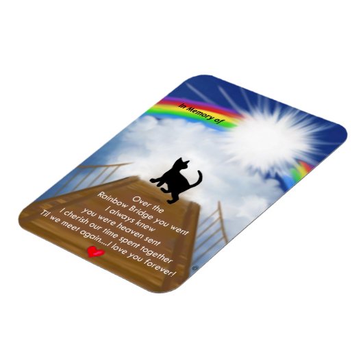 Rainbow Bridge für Cats Magnet (Linke Seite)