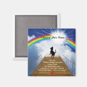 Rainbow Bridge für Hunde Magnet (Vorderseite/Rückseite)