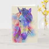 Rainbow Bridge für Pferde Beileid Karte (Gelbe Blume)