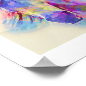 Rainbow Bridge für Pferde Beileid Poster (Ecke)