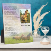 Rainbow Bridge für Pferde individuell gestalten Fotoplatte (Seite)