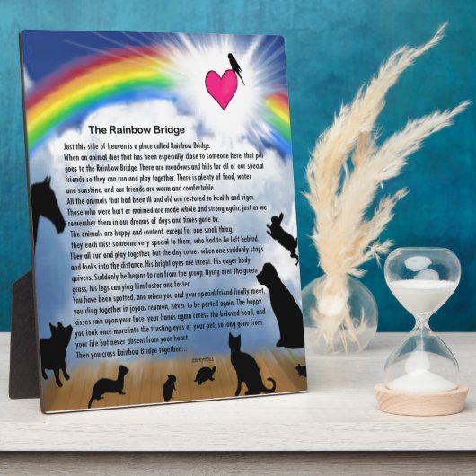 Rainbow Bridge Gedicht Fotoplatte (Seite)