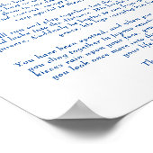 Rainbow Bridge Gedicht für den Verlust von Haustie Poster (Ecke)