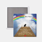 Rainbow Bridge Gedicht für Hamster Magnet (Vorderseite/Rückseite)