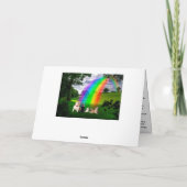 Rainbow Bridge Gedicht Karte (Rückseite)