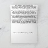 Rainbow Bridge Gedicht Karte (Innenseite)