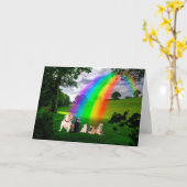 Rainbow Bridge Gedicht Karte (Gelbe Blume)