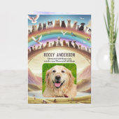 Rainbow Bridge-Gedicht-Karte Karte (Rückseite)