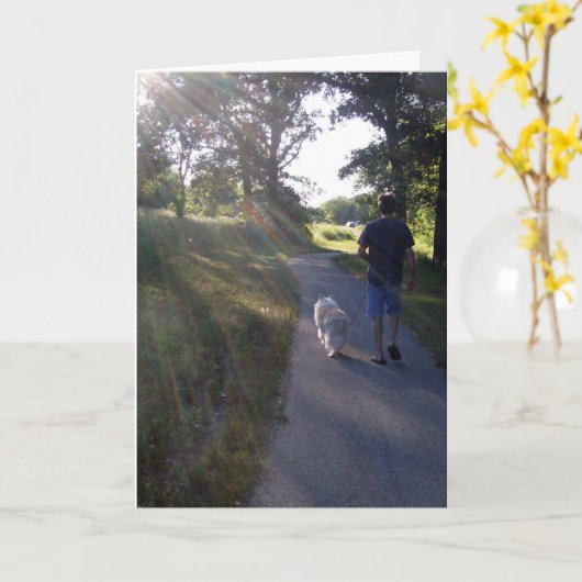 Rainbow Bridge-Gedicht-Karte Karte (Gelbe Blume)