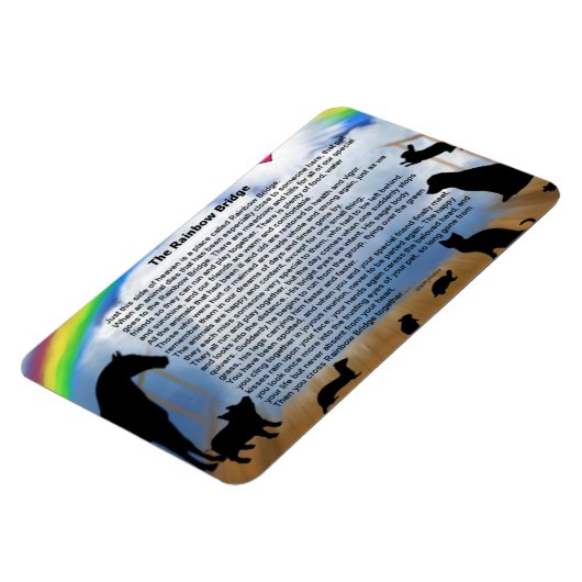 Rainbow Bridge Gedicht Magnet (Linke Seite)