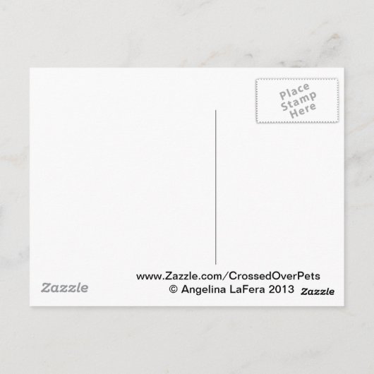 Rainbow Bridge Gedicht Postkarte (Rückseite)