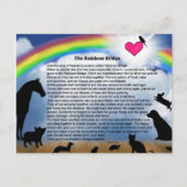 Rainbow Bridge Gedicht Postkarte (Vorderseite)