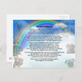Rainbow Bridge Gedicht Postkarte (Vorne/Hinten)