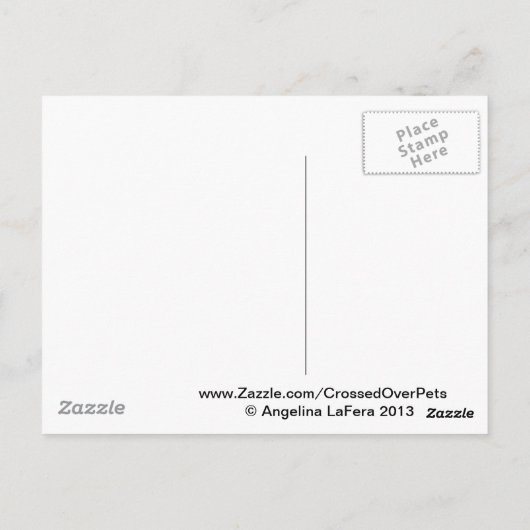 Rainbow Bridge Gedicht Postkarte (Rückseite)