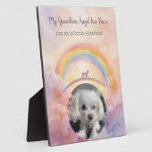 Rainbow Bridge Guardian Angel mit Paws Pet Fotoplatte (Seite)