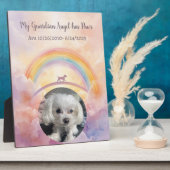 Rainbow Bridge Guardian Angel mit Paws Pet Fotoplatte (Seite)