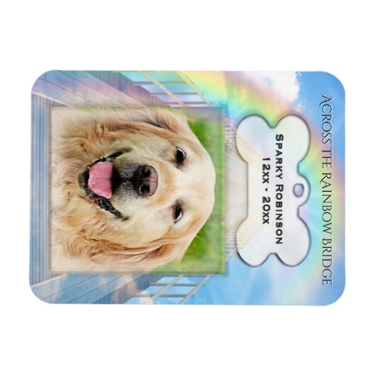Rainbow Bridge-Hundemeldung Magnet (Horizontal)