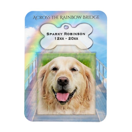 Rainbow Bridge-Hundemeldung Magnet (Vertikal)