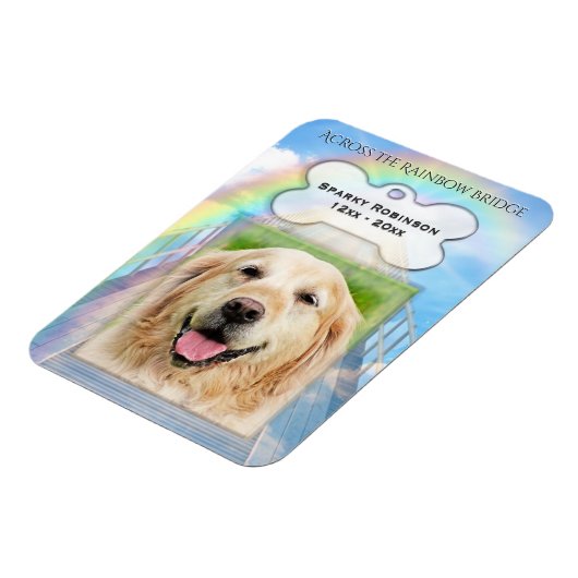 Rainbow Bridge-Hundemeldung Magnet (Linke Seite)