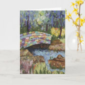 Rainbow Bridge Karte (Gelbe Blume)