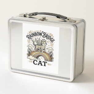 Rainbow Bridge Katze Katze Gedenk Rainbow Bridge V Metall Brotdose