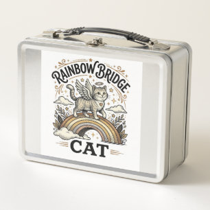 Rainbow Bridge Katze Katze Memorial Regenbogenbrüc Metall Brotdose