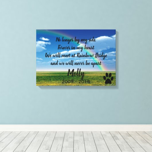 Rainbow Bridge Leinwanddruck (Insitu (Holzboden))