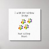 Rainbow Bridge Light Stretched Canvas Print Leinwanddruck (Vorderseite)
