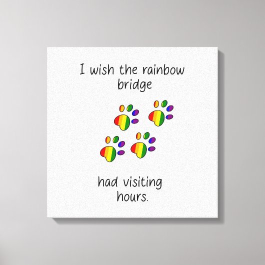 Rainbow Bridge Light Stretched Canvas Print Leinwanddruck (Vorderseite)