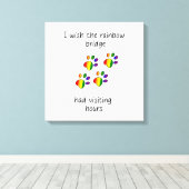 Rainbow Bridge Light Stretched Canvas Print Leinwanddruck (Insitu (Holzboden))