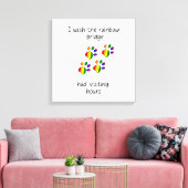 Rainbow Bridge Light Stretched Canvas Print Leinwanddruck (Insitu (Wohnzimmer))