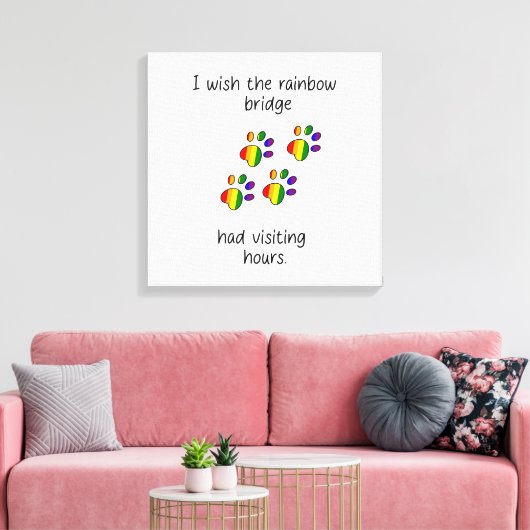 Rainbow Bridge Light Stretched Canvas Print Leinwanddruck (Insitu (Wohnzimmer))