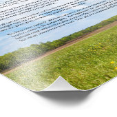 Rainbow Bridge MALE Hund Beileid Foto drucken (Ecke)