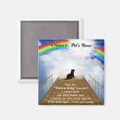 Rainbow Bridge Memorial Gedicht für Frettchen Magnet (Vorderseite/Rückseite)