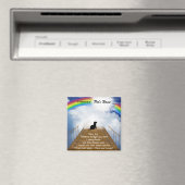 Rainbow Bridge Memorial Gedicht für Frettchen Magnet (In Situ (Geschirrspüler))
