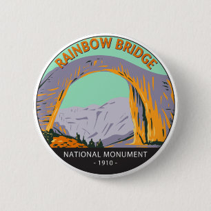 Rainbow Bridge National Monument Utah Vintag Button